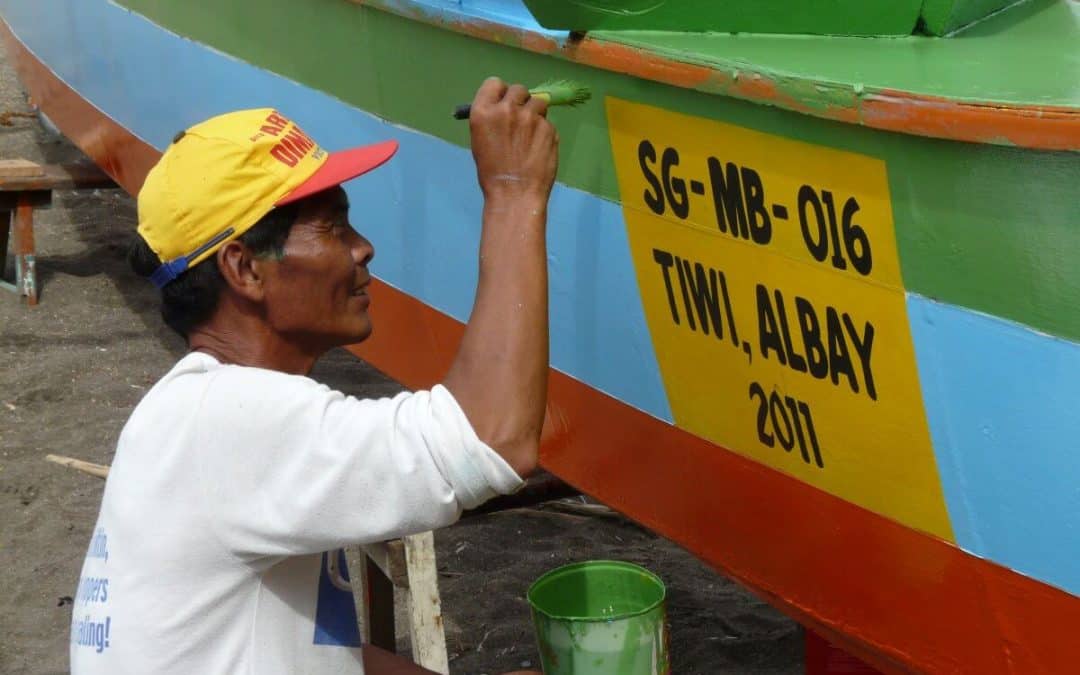 Fisherman with registered boat