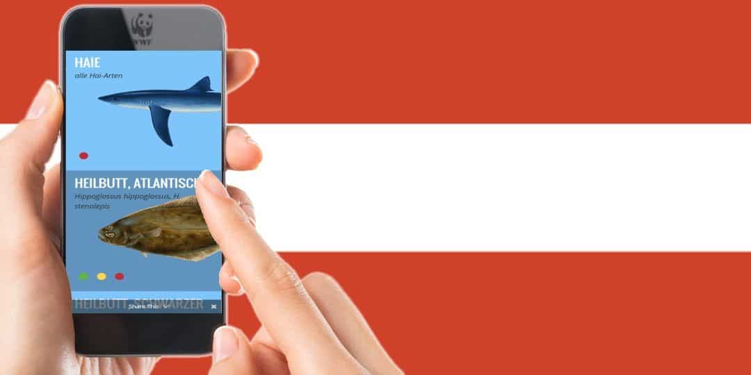 Österreichischer Fischratgeber in einem Smartphone