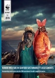 African woman with baby carrying a bucket filled with crab on her head. Coast of Benguerra Island. Mozambique. (c) Martin Harvey / WWF